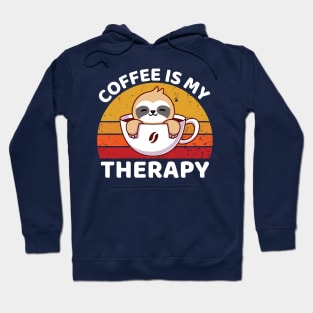 Cute Sloth Coffee Hoodie